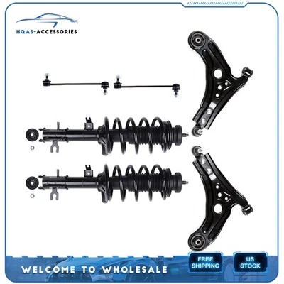 for Chevrolet Aveo Aveo Pontiac G3 Front Shocks + Lower Control Arms Sway Bars - Imagem 1 de 4