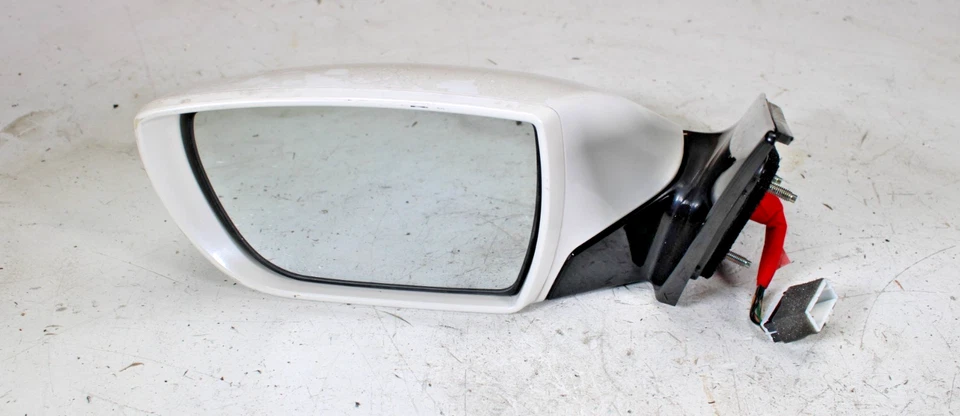 Espejo retrovisor de puerta eléctrico Hyundai Azera 2012-2013 conductor izquierdo fabricante original blanco perla 6 cables Foto 1 de 4