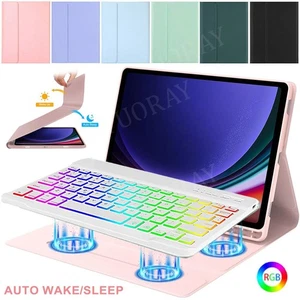 Beleuchtete QWERTZ Tastatur Hülle Für Samsung Galaxy Tab S10 FE 10.9" X520 X526 - Bild 1 von 70