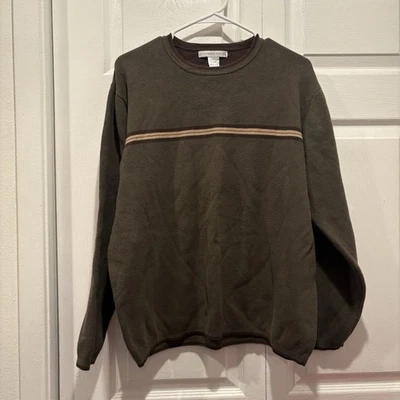 Suéter Vintage Geoffrey Beene Marrón 100% Algodón - Talla Grande Foto 1 de 4