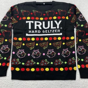 Truly Hard Seltzer Erwachsene Large Pullover mehrfarbig hässlich Weihnachten neu ohne Etikett Urlaub - Bild 1 von 10