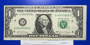 Series 2017A $1 Dollar Bill Miss Cut Error Off Center Error Currency US Note . - Picture 1 of 2