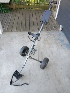 OnCourse LiteRider Golf Bag Push Cart - Two Wheel Collapsible Lightweight - Picture 1 of 3