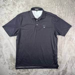 Peter Millar Polo Shirt Mens Large Summer Comfort Golf Performance KC Crest - Picture 1 of 6