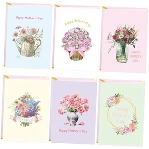 Happy Mother’s Day Cards with Envelopes and Stickers Floral Mothers Day for - Picture 1 of 8