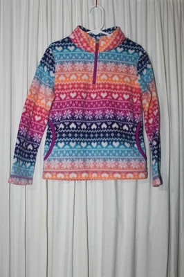 Suéter Pullover Faded Glory Niñas Media Cremallera Talla Pequeña 6-6x Foto 1 de 3