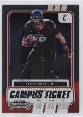 2021 Panini Contenders Draft Picks Campus Ticket Travis Kelce #28 - Image 1 of 2