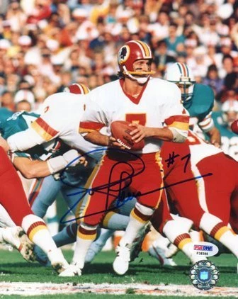 Joe Theismann WASHINGTON REDSKINS Signed 8x10 PSA/DNA COA - Image 1 of 1
