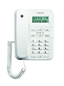 Landline Telephone Motorola E08000Ct2N1Ges38 (White) NEW