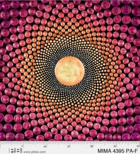 P&B Textiles 4 Fat Quarter Bundle with Rays Panel Rays - Red - Picture 1 of 6