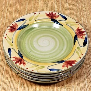 Platos de ensalada PIER 1 Elizabeth 8" (5) cerámica floral *XLNT Usado en excelente estado* - Imagen 1 de 1