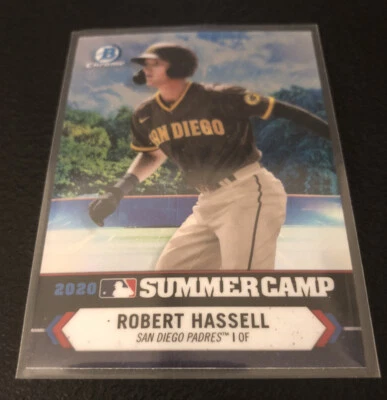 2021 Bowman Chrome Summer Camp #SC-9 Robert Hassell - San Diego Padres - Image 1 of 4