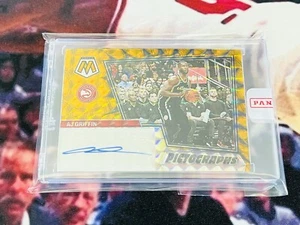 2022-23 Panini Mosaic Aj Griffin Rookie RC Pictografías Oro Automático 6/10 Sellado - Imagen 1 de 2