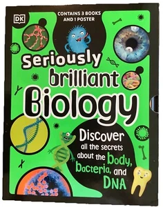 Seriously Brilliant Biology 3 Hardback Book and Poster Boxed Set DK £30 - Picture 1 of 7
