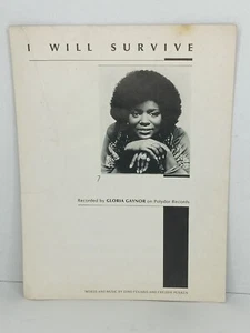 Gloria Gaynor I Will Survive Sheet Music 1978 Original Vtg USA PV1253 *READ* - Picture 1 of 12