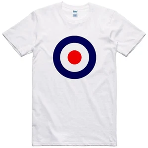 Mod Target T Shirt Skooterboys Mens Era 1970's Regular Fit 100% Cotton Tee - Picture 1 of 1