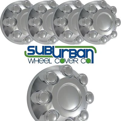 Juego de 4 tapas centrales cromadas de 8 orejetas para camioneta Dodge Ram 2500 3500 # C2187 17" Foto 1 de 4