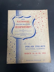 Rare! 1954 National Figure Skating Championships Hollywood CA Program - Imagen 1 de 16