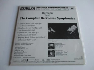 SONY LASER Herbert von Karajan Highlights von Beethoven Symphonien Laser DiscNEU - Bild 1 von 2