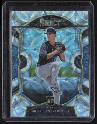 Braxton Garrett 2021 Panini Select #64 Concourse Scope Prizm Rookie Miami - Image 1 of 3