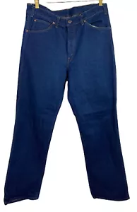 Pantalones de mezclilla vintage resistentes de b.o.g talla 38 x 34 azul oscuro lavado algodón - Imagen 1 de 5