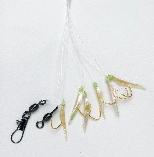 Heringspaternoster 6 Goldhaken Gr. 6 Handgebunden - Bild 1 von 1