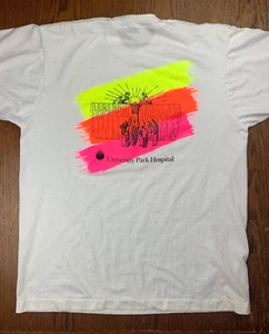 Vintage 90s University Park Hospital Shirt Gr. XL Double-Sided UT Health Tyler TX ETX - Bild 1 von 8