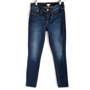 J Crew Slim Skinny Stretch Jeans Womens 24/28 Medium Wash  - Picture 1 of 7