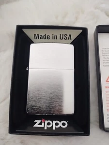  Zippo Genuine, #200 Brush Fin Chrome  New, Sealed, Original Box - Picture 1 of 4