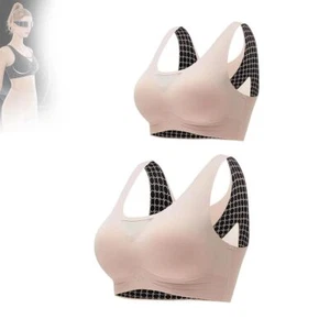 2Pcs Posture Corrector Lift Up Bra Women Back Support Full Coverage Vest Top - Picture 1 of 8