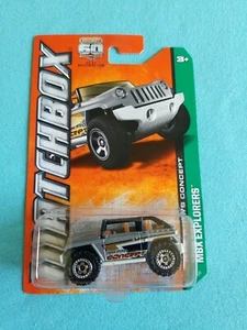 2013 Matchbox JEEP WILLYS CONCEPT Gray 117/120 GREAT CARD Explorers - Picture 1 of 4