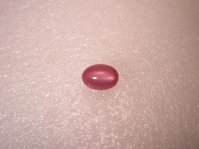 7/16"Hot Pink Oval Ovoid Quality Vintage Tie Tack Lapel Pin r145 - Image 1 of 4