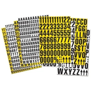 Magnetic numbers magnetic digits bearing label magnetic 23 mm incl special characters - Picture 1 of 3