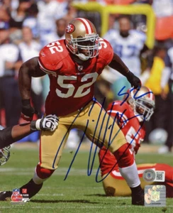PATRICK WILLIS SIGNED AUTOGRAPHED 8x10 PHOTO SAN FRANCISCO 49ERS BECKETT BAS - Picture 1 of 2