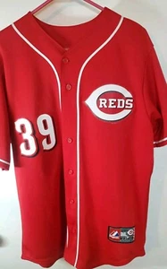 Camiseta Devin MESORACO Cincinnati REDS #39 Majestuosa Roja Talla Mediana MLB Bonita - Imagen 1 de 15