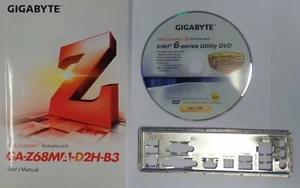 Gigabyte GA-Z68MA-D2H-B3 - Handbuch - Blende - Treiber CD #129013 - Afbeelding 1 van 1