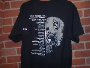 OLD DOMINION UNIVERSITY 2013 FOOTBALL SPIELPLAN HERREN T-SHIRT GRÖSSE LARGE - Bild 1 von 4