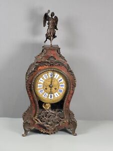 Large Antique French Boulle Ormolu Mount Bracket Clock 