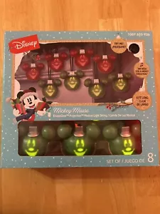Disney Mickey Mouse Projection Musical Christmas Lights - Red Green - Gemmy - Picture 1 of 2
