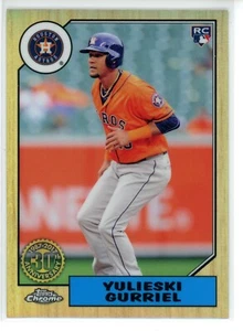 2017 TOPPS CHROME 30TH ANNIVERSARY #87T-23 YULIESKI GURRIEL (RC) - Picture 1 of 2