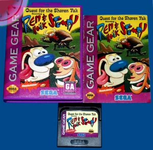 TESTED Sega GAME GEAR Quest Shaven Yak REN & STIMPY with Manual in NEW Box CIB - Picture 1 of 8