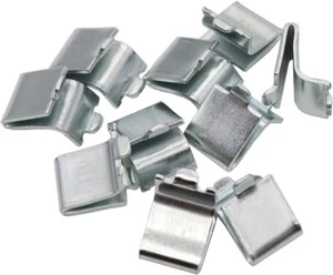 20PCS Clip Staffa di Supporto per Scaffale a Pilastro in Acciaio Regolabile per Ripiani (Argento) - Foto 1 di 4