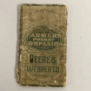 De colección/Antiguo 1902 Farmers Pocket Companion John Deere & Webber Co Minneapolis MN - Imagen 1 de 10
