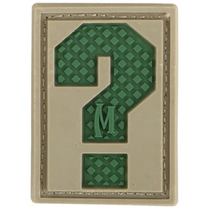 Maxpedition ? Question Mark PVC Rubber Patch 3D Symbol Letter Combat Badge Arid - Picture 1 of 1