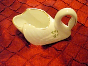 Royal Tara Fine Irish Bone China Schwan Schale mit Kleeblättern Galway Irland - Bild 1 von 10