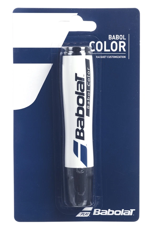 Babolat Babol Farbe Schläger Schablone Tinte Marker Tennis Squash Badminton - schwarz