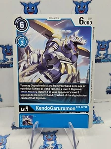 Digimon Card Game KendoGarurumon BT4-027 U NM - Picture 1 of 2