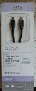 Ativa Mini Displayport to Mini Displayport Cable 6 ft. video, Heavy Duty - Picture 1 of 2