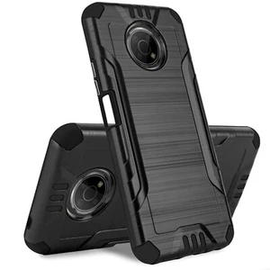 For Nokia G300 5G Heavy Duty Metallic Tough ShockProof Premium Hybrid Case Cover - Picture 1 of 40