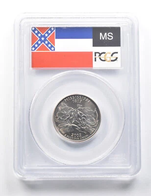 2002-P Washington State Quarter Mississippi MS68 PCGS *9399 - Image 1 of 3
